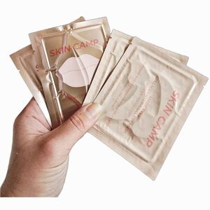 NWT SKIN CAMP 4-pc Bundle: Rosy Hydra Gel Lip Mask+Magic Eyes Collagen Mask!